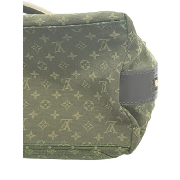 Louis Vuitton Mini Monogram Sac Mary Kate*Satchel*Green Denim - Picture 15 of 15